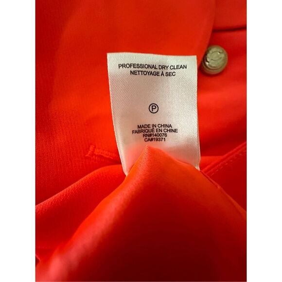 Generation Love Leighton Crepe Blazer in Papaya Size S - Picture 9 of 9